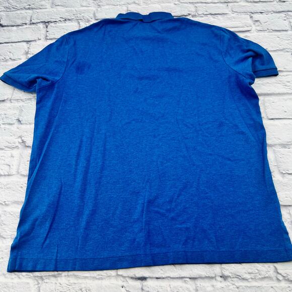 POLO RALPH LAUREN Men's Classic Fit Polo Shirt Large Blue Short Sleeve - Picture 6 of 9